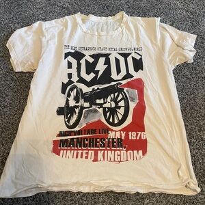 AC/DC High Voltage Live T Shirt LARGE 1978 Manchester United Kingdom